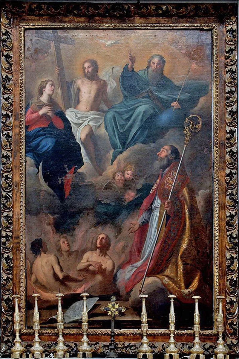 Pala di San Biagio 1645 (Pietro Novelli) Basilica Santa Lucia del Mela